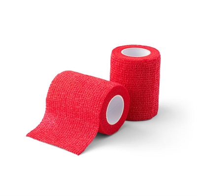 Kruuse Vet-Flex Bandage Rød 7,5 cm 1 stk